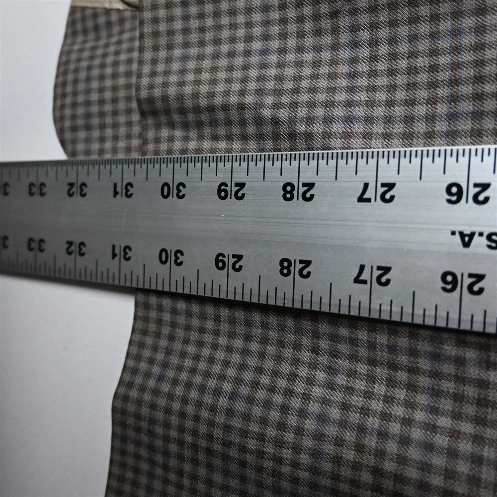 Hart Schaffner Marx 50R Brown Shepard Check Mens Blazer Sport Coat‎ Suit Jacket